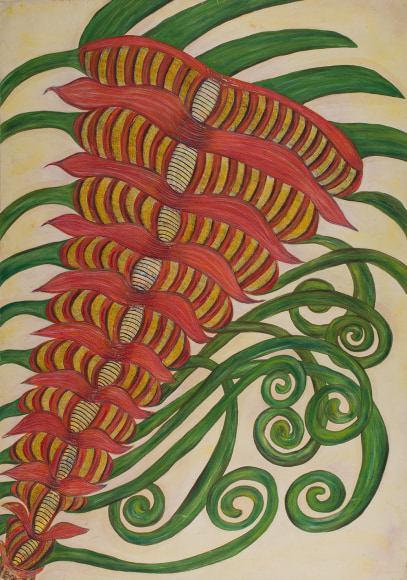 Anna Zemánková (1908-1986) Czech Republic, Untitled, early 1960s, Pastel on paper, 34.5 x 24.5 in