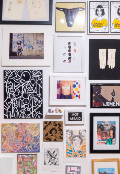 Installation view,&nbsp;Onward&nbsp;booth, Outsider Art Fair 2018.