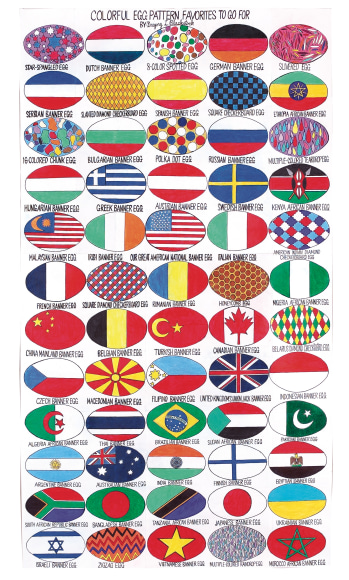 Gregory Blackstock Colorful Egg Pattern Favorites to go for, 2005