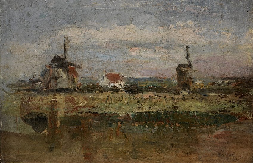 James Ensor Les deux moulins (The Two Windmills)