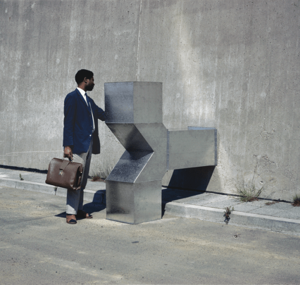 Charlotte Posenenske, Vierantrohr (Square Tube), Series D, 1967., Installation view, Offenbach, Germany, 1967. 