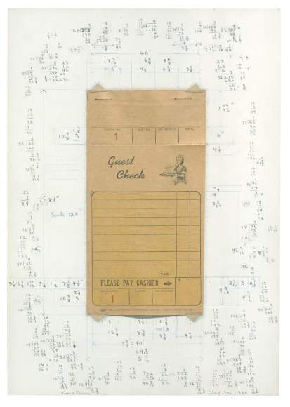 ALEX HAY, Study for Guest Check