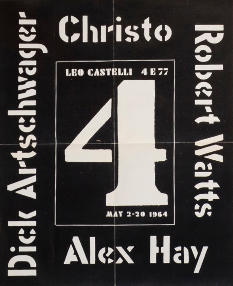 4: Dick Artschwager, Christo, Alex Hay, Robert Watts, 2 May – 3 June 1964