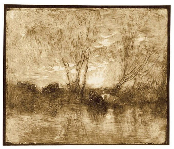 Charles-François Daubigny Vâches à l'abreuvoir
