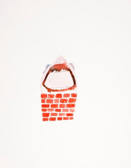Anne-Marie Schneider Sans titre (bouche/cheminée)