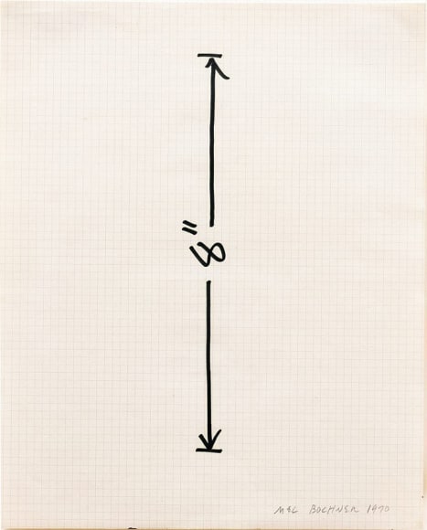 Mel Bochner Measurement Drawing: 8 inch Vertical