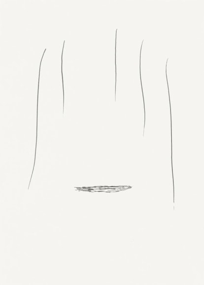 Untitled 2010 india ink on paper in the artist's frame