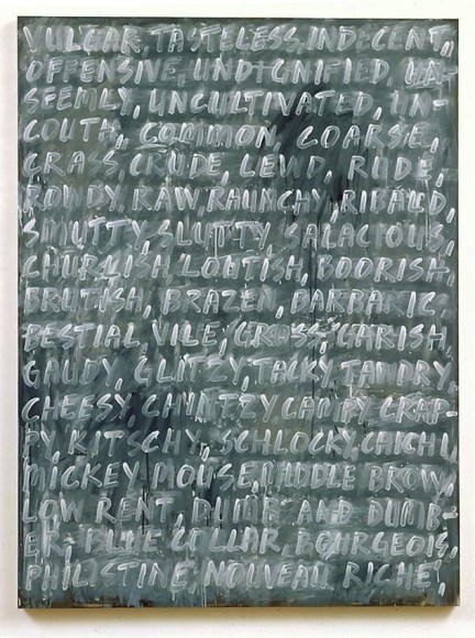 Mel Bochner Vulgar