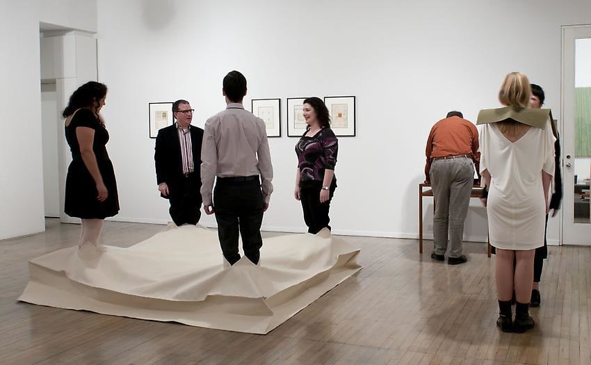 Franz Erhard Walther – opening reception, performance (view 2)