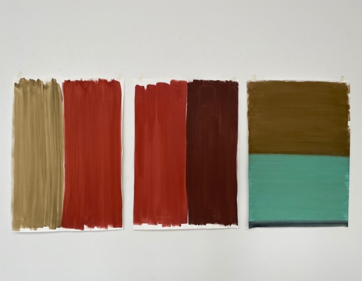 Silvia Bächli, Ohne Titel (Farbfeld Nr 1)