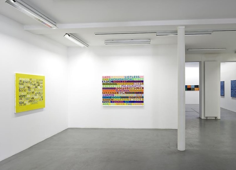 Mel Bochner, 1998-2007: Painting, sculpture and installation – installation view 2