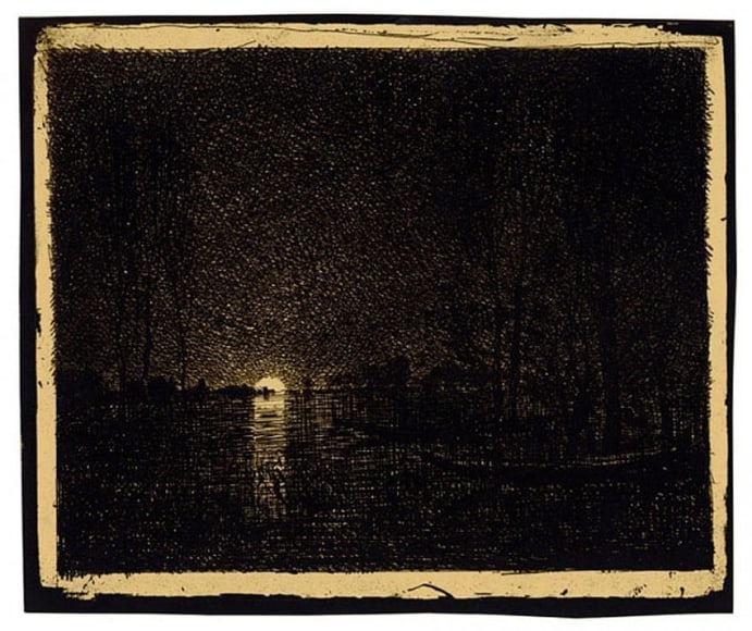 Charles-François Daubigny Effet de nuit