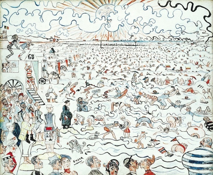 James Ensor Les bains à Ostend (The Baths at Ostende)