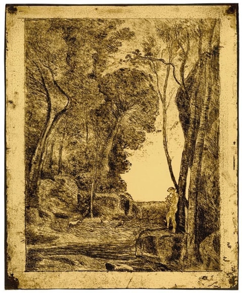 Jean-Baptiste-Camille Corot Le Petit Berger (first plate)