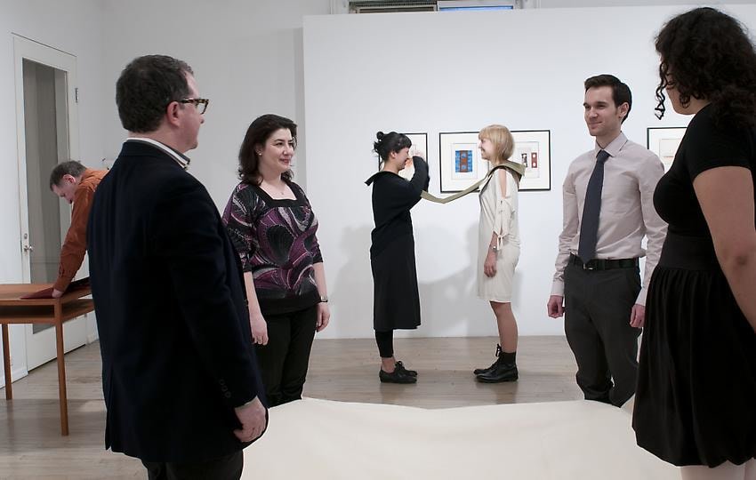 Franz Erhard Walther – opening reception, performance (view 1)