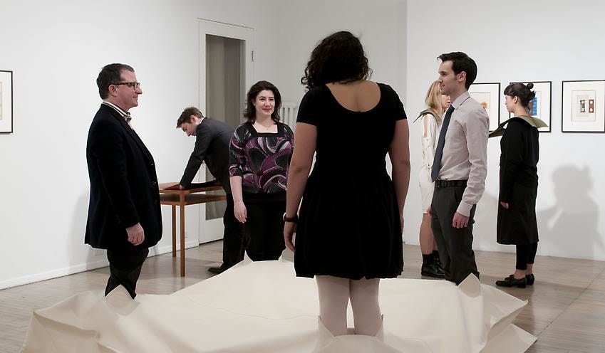 Franz Erhard Walther – opening reception, performance (view 4)