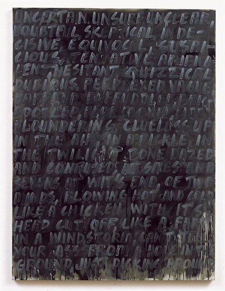 Mel Bochner Uncertain