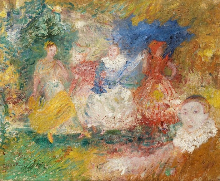 James Ensor Les Ballerines (La danse) (The Ballerinas (The Dance))