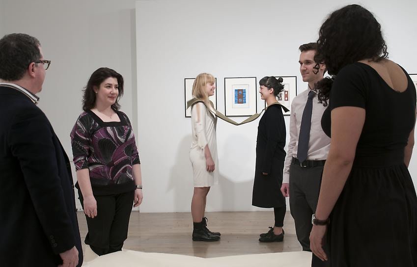 Franz Erhard Walther – opening reception, performance (view 3)