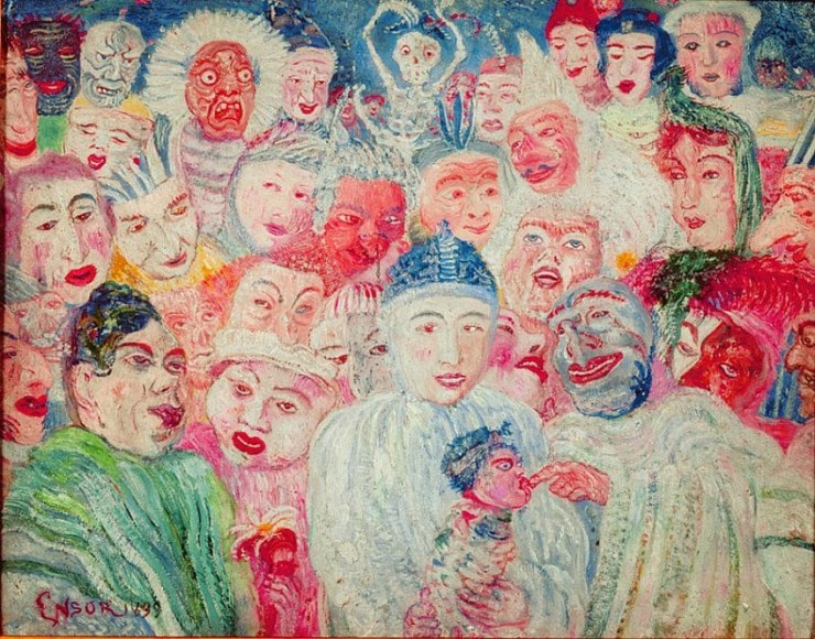 James Ensor Pierrot aux masques (Pierrot with Masks)