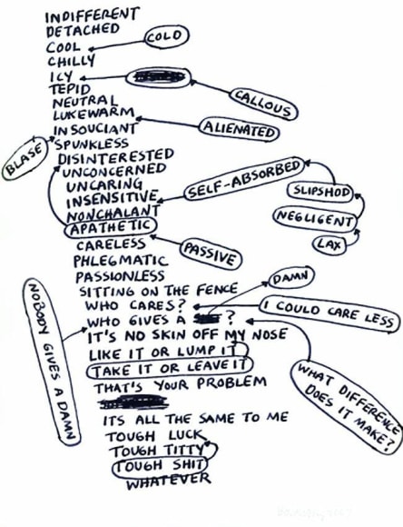Mel Bochner Indifferent