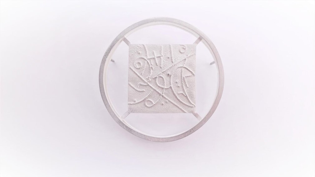 Ann Parkin, Brooch - Bubble Chamber/Suspended Square