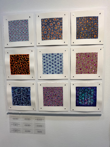 Shanthi Chandrasekar's 9 x9 inch drawings