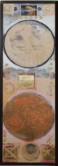 Elisa Lejuez | The art of painting - Mixed Media - 59 x 20&quot;