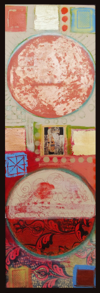 Elisa Lejuez | For Klimt - Mixed Media - 59 x 20&quot;