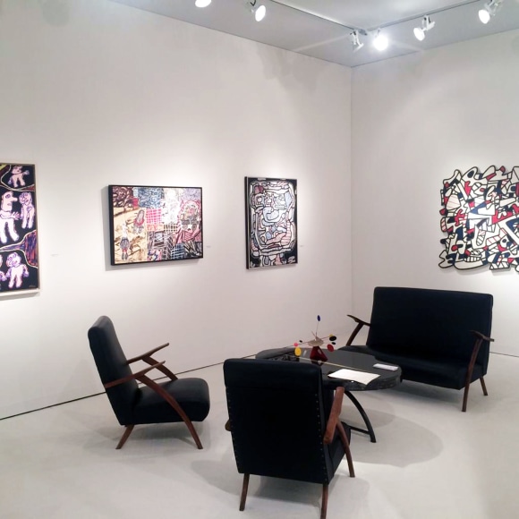 Installation view of Art Basel | Miami Beach 2015, booth B1.  &copy; 2018 Calder Foundation, New York / Artist Right Society (ARS), New York. &copy;Helly Nahmad Gallery NY