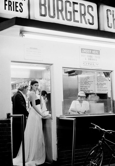 Pamela Hanson, Hot Dog Stand: Trish Goff, Los Angeles, VOGUE, 1993