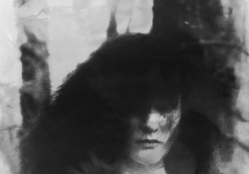 Deborah Turbeville, Women in the Woods V, Clothing by Blumarine, VOGUE Italia, Montova, Italy, 1977 (Face Close-Up)
