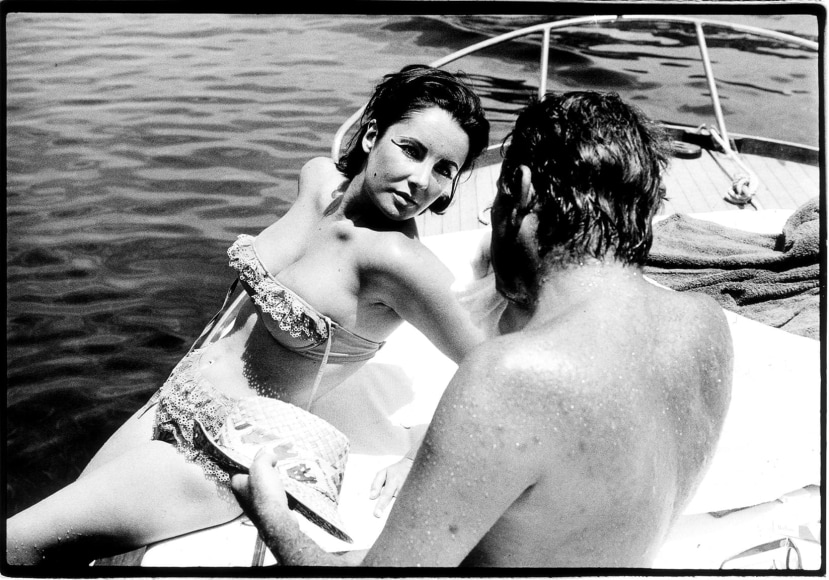 Bert Stern, Elizabeth Taylor and Richard Burton, Ischia, Italy, 1962