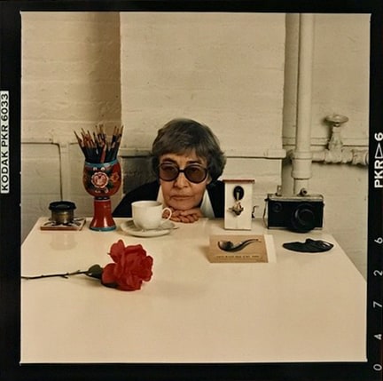 Abe Frajndlich, Evelyn Hofer with Still Life, New York, April 12, 1988