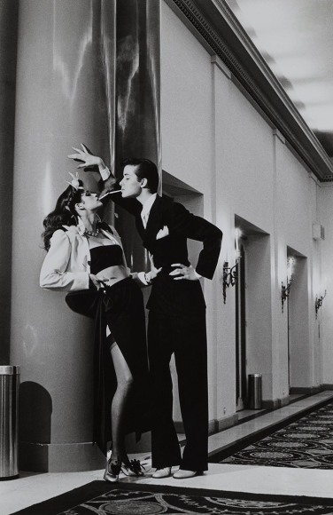 Helmut Newton, Woman into Man, Paris, 1979