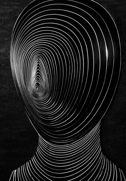 Txema Yeste, Silver Metal Over Black Methacrylate (Variation on a painting by Pavel Tchelitchew), 2018