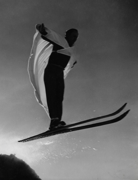 Norman Parkinson, Bird man at Chamounix, France, 1937