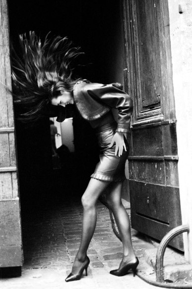 Arthur Elgort, Yasmin Lebon, Azzedine Alaia, 1986