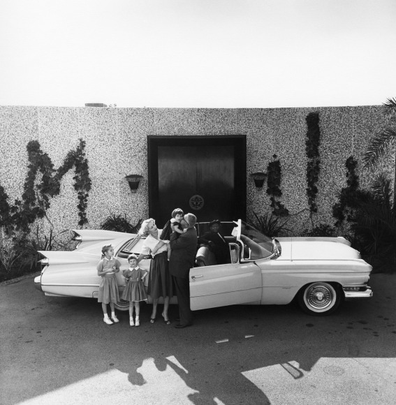 Sid Avery, William Castle with Family and 1959 Cadillac, 1969 