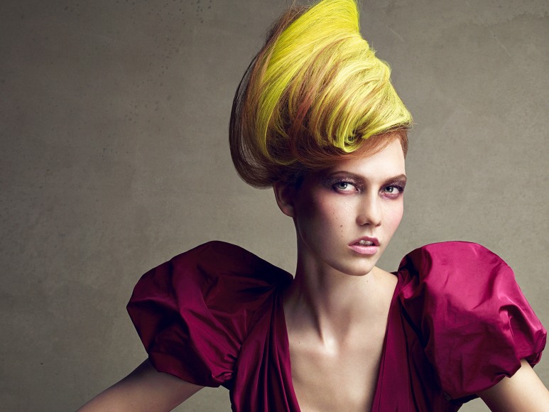 Patrick Demarchelier, Karlie Kloss, Dressed Up Face, New York, VOGUE, 2009