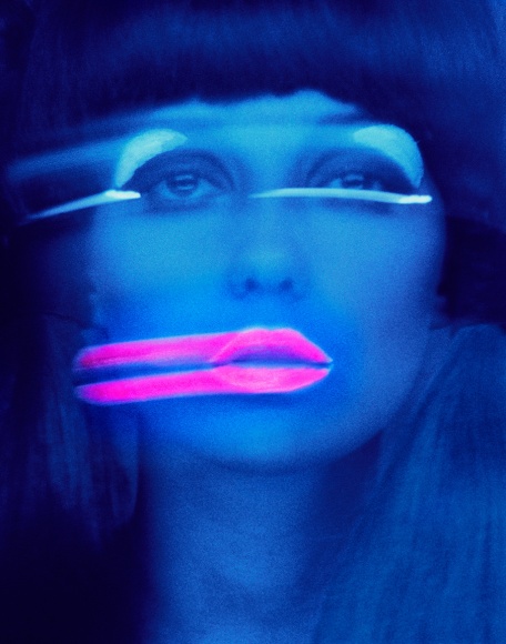 Melvin Sokolsky Lip Streaks, Donna Mitchell, New York, 1967