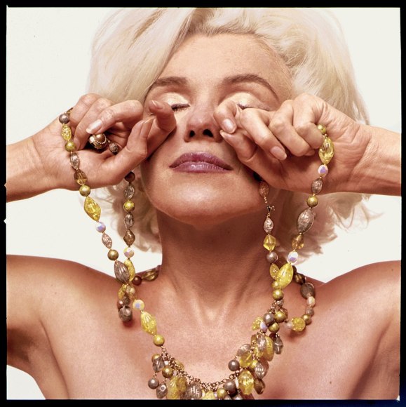 Bert Stern Marilyn Monroe, “The Last Sitting”, Rubbing Eyes with Beads