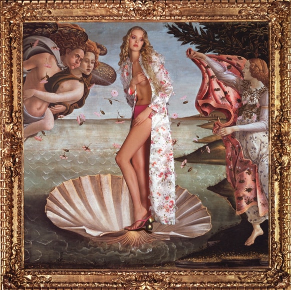 Howard Schatz, Masters of Art, Masters of Fashion: Sandro Botticelli and Todd Oldham,1996