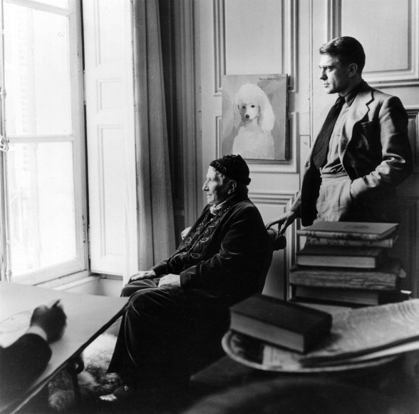 Horst P. Horst, Carl Erickson Drawing Gertrude Stein and Horst, Paris, 1946