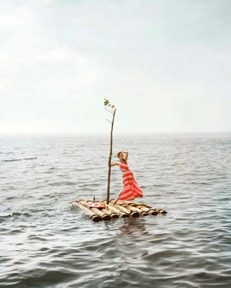 William Helburn, Raft, Lucinda Hollingsworth, off Westhampton Beach, Supima, 1959