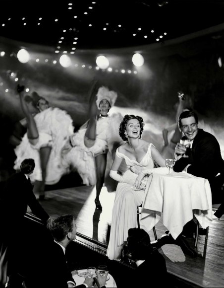Richard Avedon, Suzy Parker and Robin Tattersell, Dress by Gres, Moulin Rouge, Paris, 1957