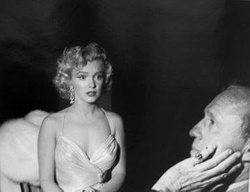 Phil Stern, Marilyn Monroe and Jack Benny, Shrine Auditorium, Hollywood, 1953