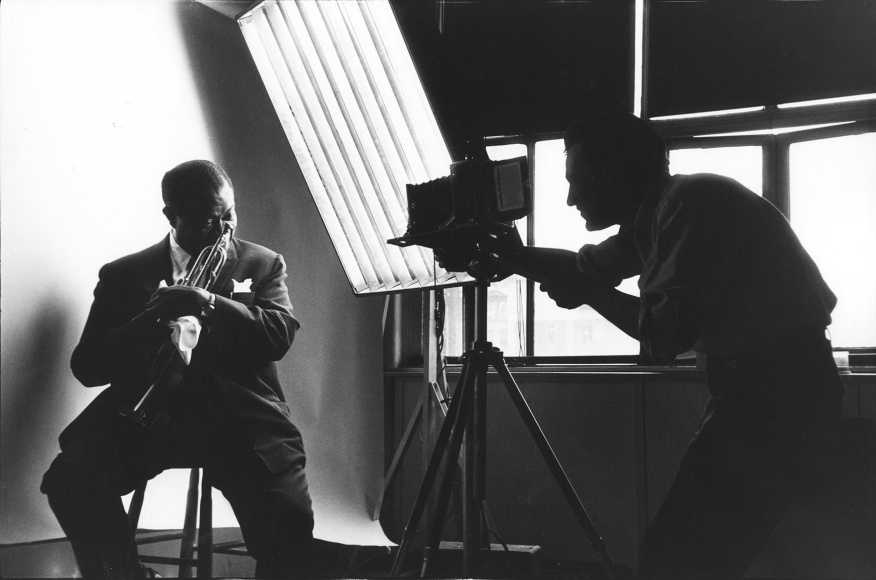 Bert Stern, Bert Stern and Louis Armstrong, 1957