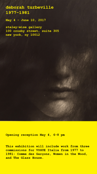 Deborah Turbeville, Exhibition Invitation