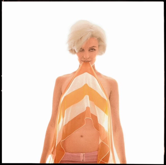 Bert Stern Marilyn Monroe, “The Last Sitting”, Biting Striped Scarf